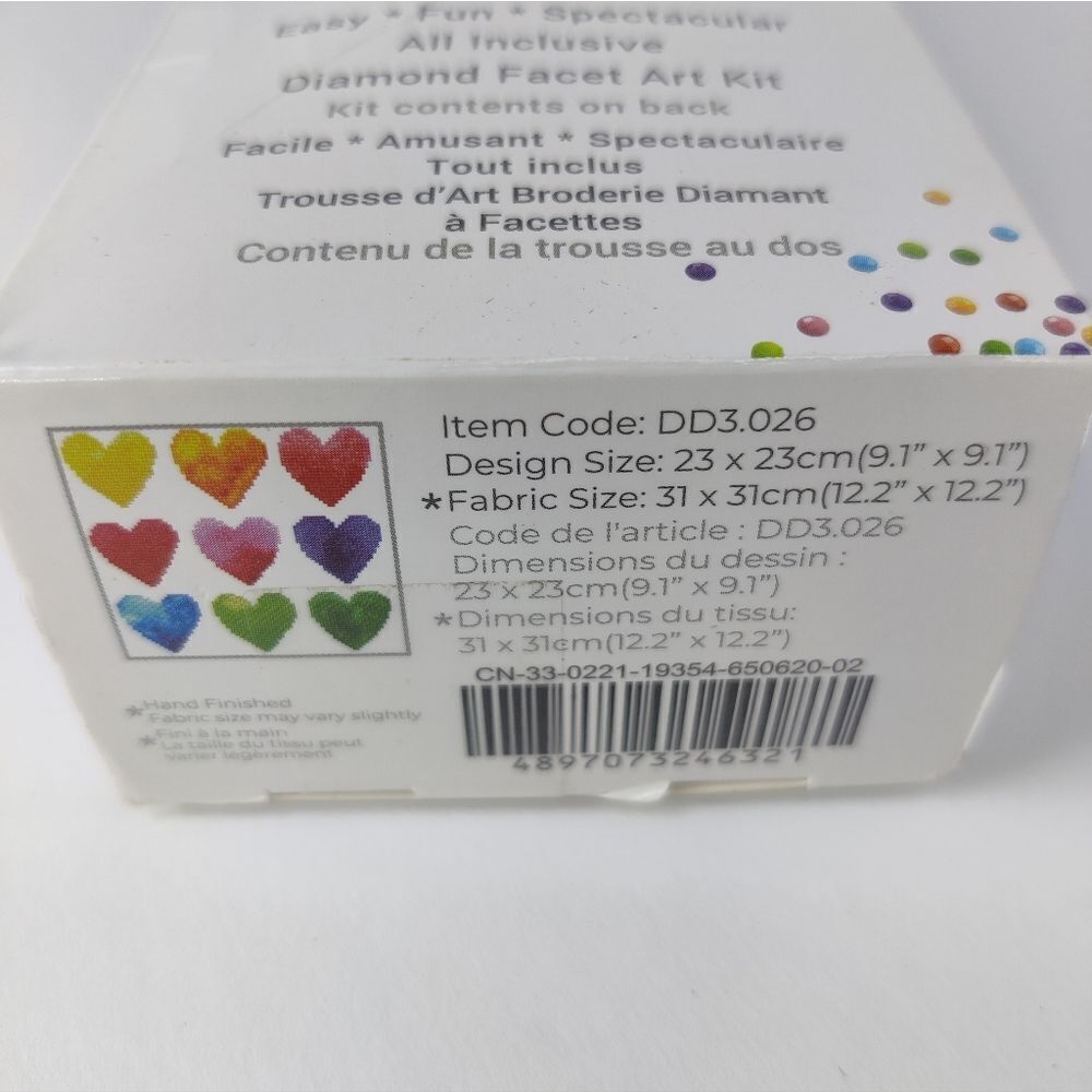 Diamond Dotz Facet Art Kit Love Rainbow Hearts Art Crafts Painting Crystal - Picture 7 of 12